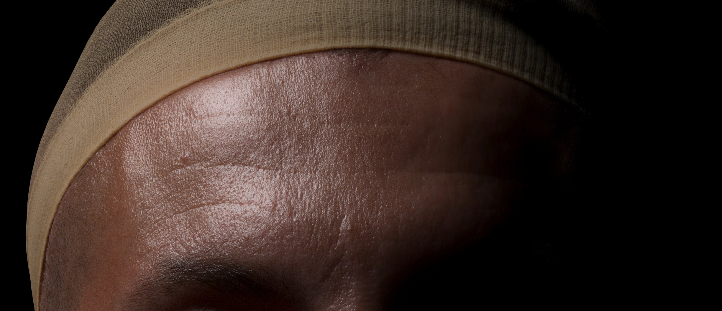 Forehead surface detail: render